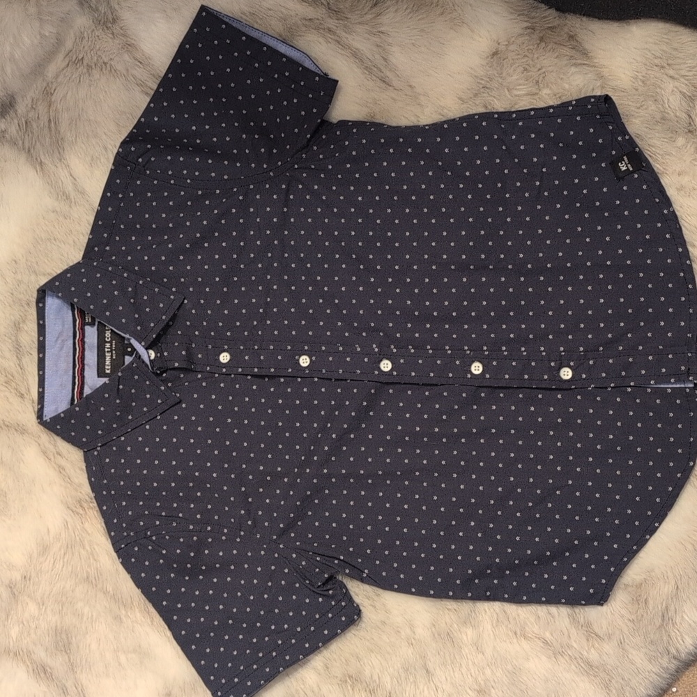 Kenneth Cole Boys' Navy Short Sleeve Shirt Size 6